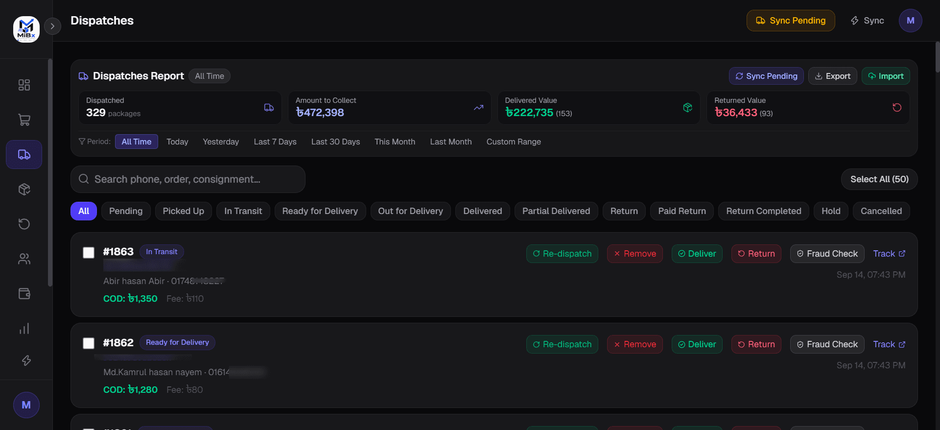 Core Logistics Workflow