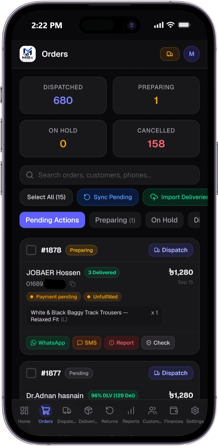 Mobile Orders